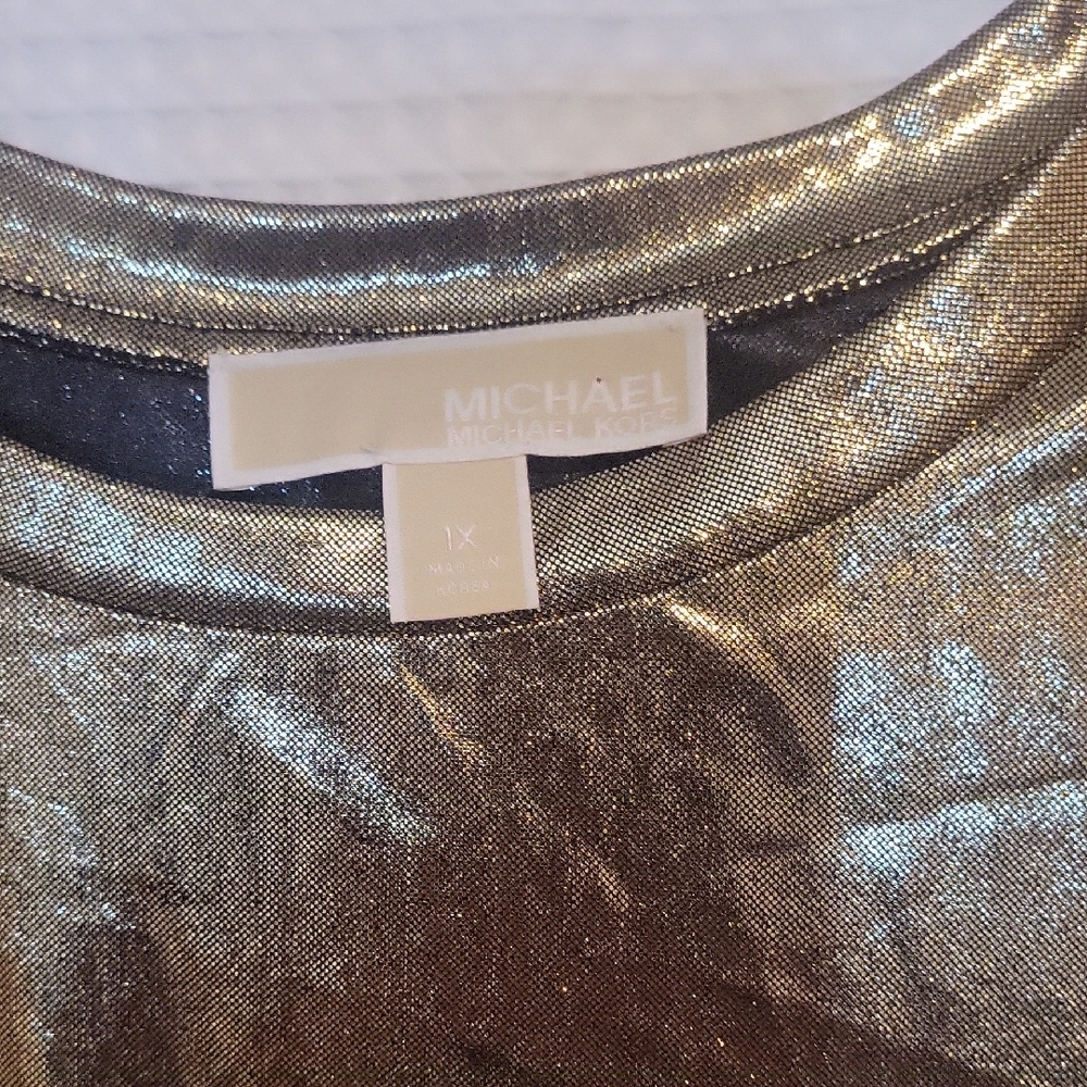 Michael Kors Shiny Silver Blouse